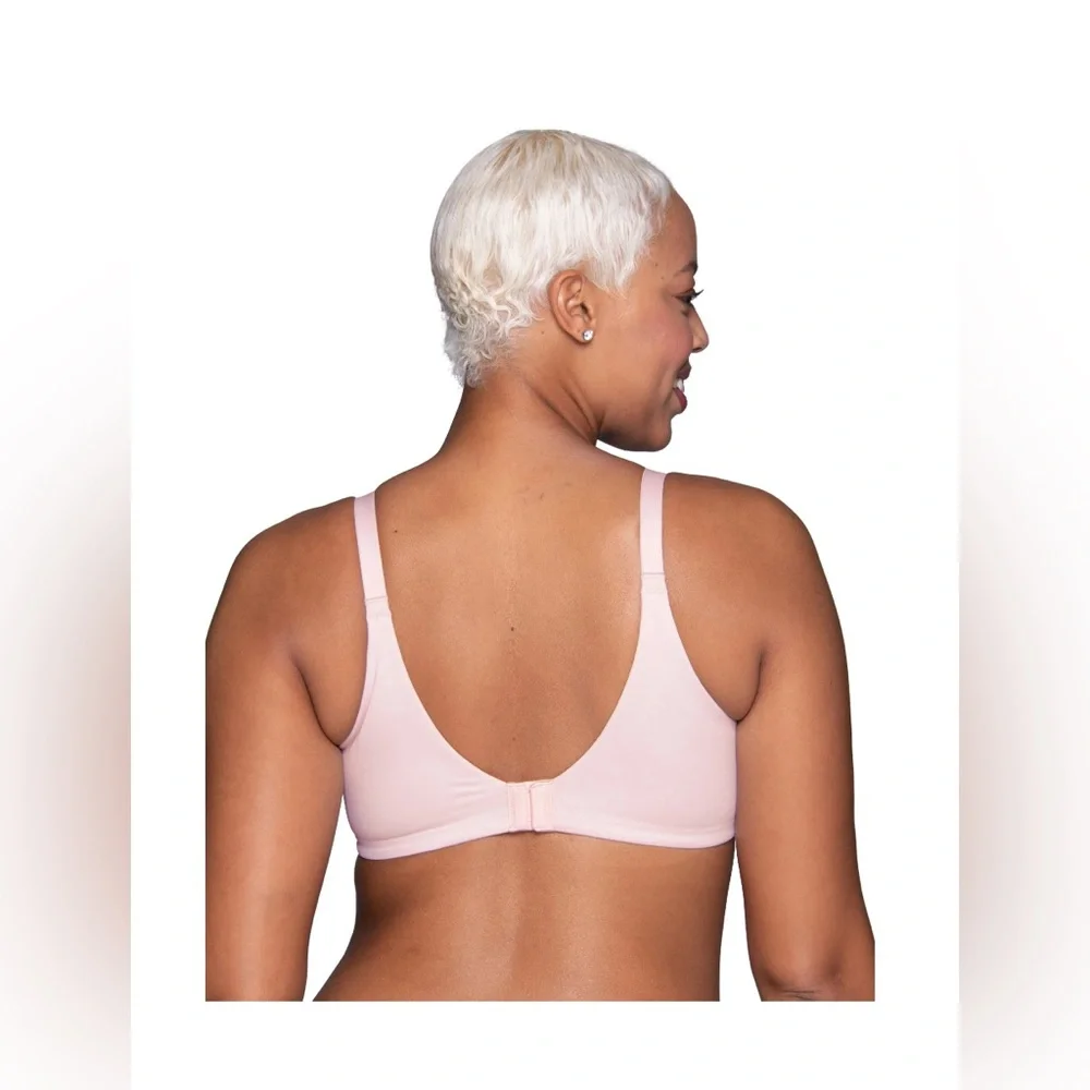 NWOT Women’s Vanity Fair Lace Detail Bra - Soft Pink - Picture 3 of 4